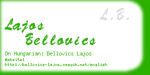 lajos bellovics business card